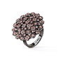 FF Bouquet Silver 925 Black Plated Medium Ring-